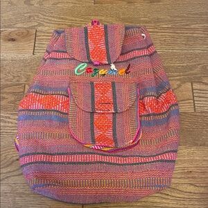 Colorful Woven Backpack